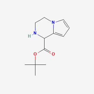 molecular formula C12H18N2O2 B2541420 Tert-butyl 1,2,3,4-tetrahydropyrrolo[1,2-a]pyrazine-1-carboxylate CAS No. 2248261-44-9