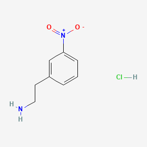 molecular formula C8H11ClN2O2 B2541434 2-(3-Nitrophenyl)ethanamine hydrochloride CAS No. 19008-62-9; 297730-25-7; 297730-27-9