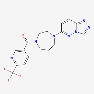 [4-([1,2,4]Triazolo[4,3-b]pyridazin-6-yl)-1,4-diazepan-1-yl]-[6-(trifluoromethyl)pyridin-3-yl]methanone