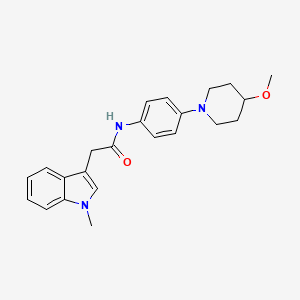 N-[4-(4-methoxypiperidin-1-yl)phenyl]-2-(1-methyl-1H-indol-3-yl)acetamide