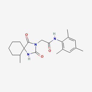 N-mesityl-2-(6-methyl-2,4-dioxo-1,3-diazaspiro[4.5]decan-3-yl)acetamide