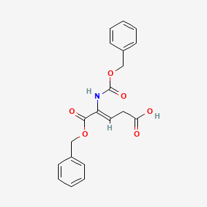 (Z)-5-(benzyloxy)-4-(((benzyloxy)carbonyl)amino)-5-oxopent-3-enoic acid