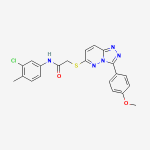 N-(3-chloro-4-methylphenyl)-2-((3-(4-methoxyphenyl)-[1,2,4]triazolo[4,3-b]pyridazin-6-yl)thio)acetamide
