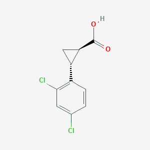 (1R,2R)-2-(2,4-dichlorophenyl)cyclopropane-1-carboxylic acid
