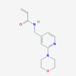 molecular formula C13H17N3O2 B2541460 N-{[2-(morpholin-4-yl)pyridin-4-yl]methyl}prop-2-enamide CAS No. 2188360-02-1