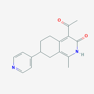 4-Acetyl-1-methyl-7-(4-pyridyl)-5,6,7,8-tetrahydro-3(2H)-isoquinolinone