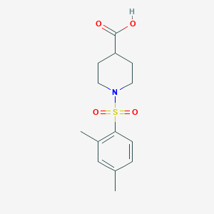 molecular formula C14H19NO4S B2541501 1-(2,4-Dimethylbenzenesulfonyl)piperidine-4-carboxylic acid CAS No. 757192-81-7