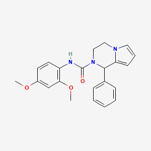 molecular formula C22H23N3O3 B2541512 N-(2,4-dimethoxyphenyl)-1-phenyl-1H,2H,3H,4H-pyrrolo[1,2-a]pyrazine-2-carboxamide CAS No. 899959-66-1