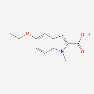 molecular formula C12H13NO3 B2541575 5-Ethoxy-1-methyl-1H-indole-2-carboxylic acid CAS No. 19824-25-0