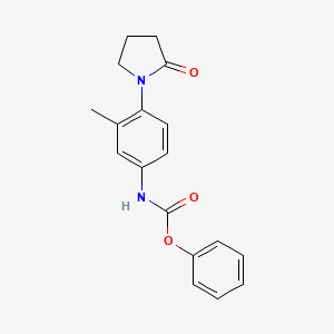 Phenyl (3-methyl-4-(2-oxopyrrolidin-1-yl)phenyl)carbamate