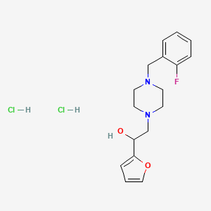 2-(4-(2-Fluorobenzyl)piperazin-1-yl)-1-(furan-2-yl)ethanol dihydrochloride