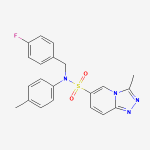 N-(4-fluorobenzyl)-3-methyl-N-(4-methylphenyl)[1,2,4]triazolo[4,3-a]pyridine-6-sulfonamide