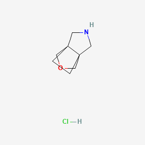 Dihydro-1H,3H,4H-3a,6a-ethanofuro[3,4-c]pyrrole hydrochloride