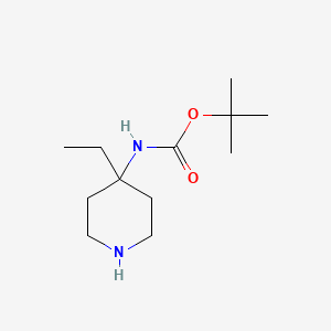 B2541636 tert-Butyl (4-ethylpiperidin-4-yl)carbamate CAS No. 440101-15-5