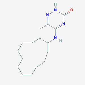 molecular formula C16H28N4O B254165 5-(cyclododecylamino)-6-methyl-2H-1,2,4-triazin-3-one 
