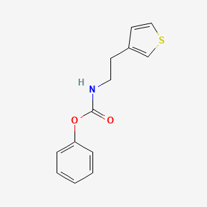 molecular formula C13H13NO2S B2541666 Phenyl (2-(thiophen-3-yl)ethyl)carbamate CAS No. 1251624-74-4