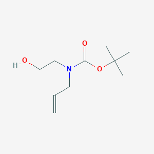 molecular formula C10H19NO3 B2541810 Tert-butyl allyl(2-hydroxyethyl)carbamate CAS No. 183247-75-8