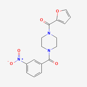 molecular formula C16H15N3O5 B2541851 1-(2-Furoyl)-4-(3-nitrobenzoyl)piperazine CAS No. 713095-97-7