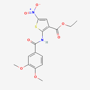 Ethyl 2-(3,4-dimethoxybenzamido)-5-nitrothiophene-3-carboxylate