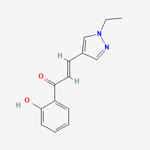 Propenone, 3-(1-ethyl-1H-pyrazol-4-yl)-1-(2-hydroxyphenyl)-