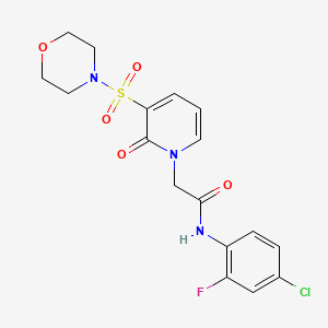 N-(4-chloro-2-fluorophenyl)-2-(3-(morpholinosulfonyl)-2-oxopyridin-1(2H)-yl)acetamide