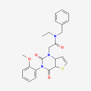 molecular formula C24H23N3O4S B2542048 N-benzyl-N-ethyl-2-[3-(2-methoxyphenyl)-2,4-dioxo-1H,2H,3H,4H-thieno[3,2-d]pyrimidin-1-yl]acetamide CAS No. 1260939-57-8