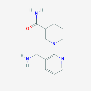 1-[3-(Aminomethyl)pyridin-2-yl]piperidine-3-carboxamide