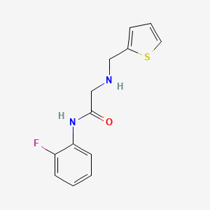 N-(2-fluorophenyl)-2-(thiophen-2-ylmethylamino)acetamide