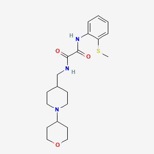 N1-(2-(methylthio)phenyl)-N2-((1-(tetrahydro-2H-pyran-4-yl)piperidin-4-yl)methyl)oxalamide