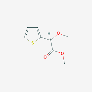 molecular formula C8H10O3S B2542095 Methyl 2-methoxy-2-(thiophen-2-yl)acetate CAS No. 19204-08-1