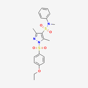 1-(4-ethoxybenzenesulfonyl)-N,3,5-trimethyl-N-phenyl-1H-pyrazole-4-sulfonamide