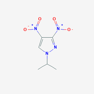 molecular formula C6H8N4O4 B2542120 3,4-dinitro-1-(propan-2-yl)-1H-pyrazole CAS No. 1429418-86-9