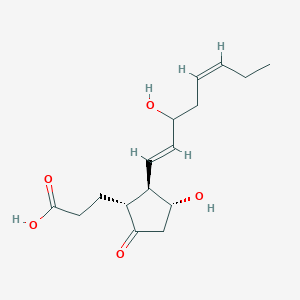 molecular formula C16H24O5 B025422 delta-17-Tetranorprostaglandin E1 CAS No. 105450-12-2