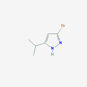 molecular formula C6H9BrN2 B2542227 5-bromo-3-(propan-2-yl)-1H-pyrazole CAS No. 2182631-80-5