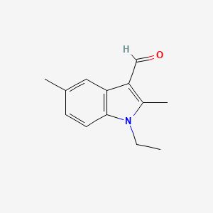 molecular formula C13H15NO B2542250 1-Ethyl-2,5-dimethyl-1H-indole-3-carbaldehyde CAS No. 878656-31-6