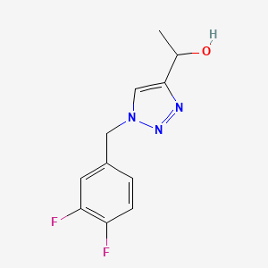 B2542276 1-{1-[(3,4-difluorophenyl)methyl]-1H-1,2,3-triazol-4-yl}ethan-1-ol CAS No. 1548352-67-5