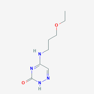 molecular formula C8H14N4O2 B254240 5-(3-ethoxypropylamino)-2H-1,2,4-triazin-3-one 