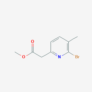 molecular formula C9H10BrNO2 B2542467 Methyl 2-(6-bromo-5-methylpyridin-2-yl)acetate CAS No. 1805947-82-3