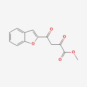 molecular formula C13H10O5 B2542520 Methyl 4-(1-benzofuran-2-yl)-2,4-dioxobutanoate CAS No. 889996-53-6