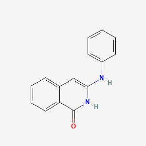 molecular formula C15H12N2O B2542552 3-anilinoisoquinolin-1(2H)-one CAS No. 56100-50-6