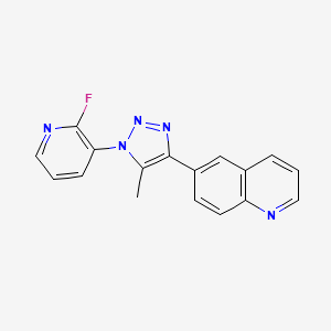 molecular formula C17H12FN5 B2542558 FPTQ 