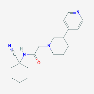 molecular formula C19H26N4O B2542697 N-(1-Cyanocyclohexyl)-2-(3-pyridin-4-ylpiperidin-1-yl)acetamide CAS No. 2108841-37-6
