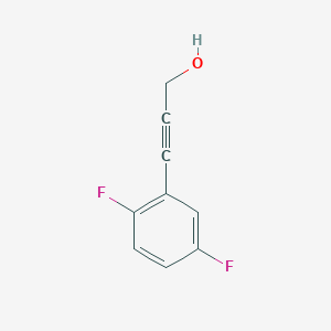 molecular formula C9H6F2O B2542700 3-(2,5-Difluorophenyl)prop-2-yn-1-ol CAS No. 109034-27-7