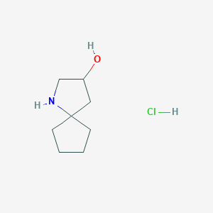 molecular formula C8H16ClNO B2542743 1-Azaspiro[4.4]nonan-3-ol hydrochloride CAS No. 1889940-05-9