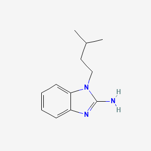 molecular formula C12H17N3 B2542769 1-(3-methylbutyl)-1H-benzimidazol-2-amine CAS No. 438541-07-2