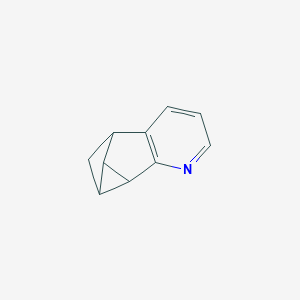 molecular formula C10H9N B025428 5,5a,6,6a-Tetrahydro-5,6-methanocyclopropa[4,5]cyclopenta[1,2-b]pyridine CAS No. 108744-34-9