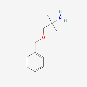 molecular formula C11H17NO B2542831 1-(Benzyloxy)-2-methylpropan-2-amine CAS No. 114377-40-1