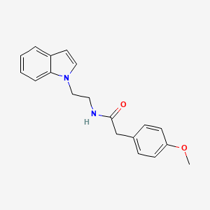 molecular formula C19H20N2O2 B2542838 N-[2-(1H-indol-1-yl)ethyl]-2-(4-methoxyphenyl)acetamide CAS No. 689263-20-5