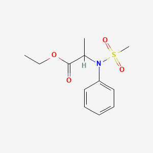 Ethyl N-(methylsulfonyl)-N-phenylalaninate