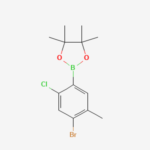 2-(4-Bromo-2-chloro-5-methylphenyl)-4,4,5,5-tetramethyl-1,3,2-dioxaborolane